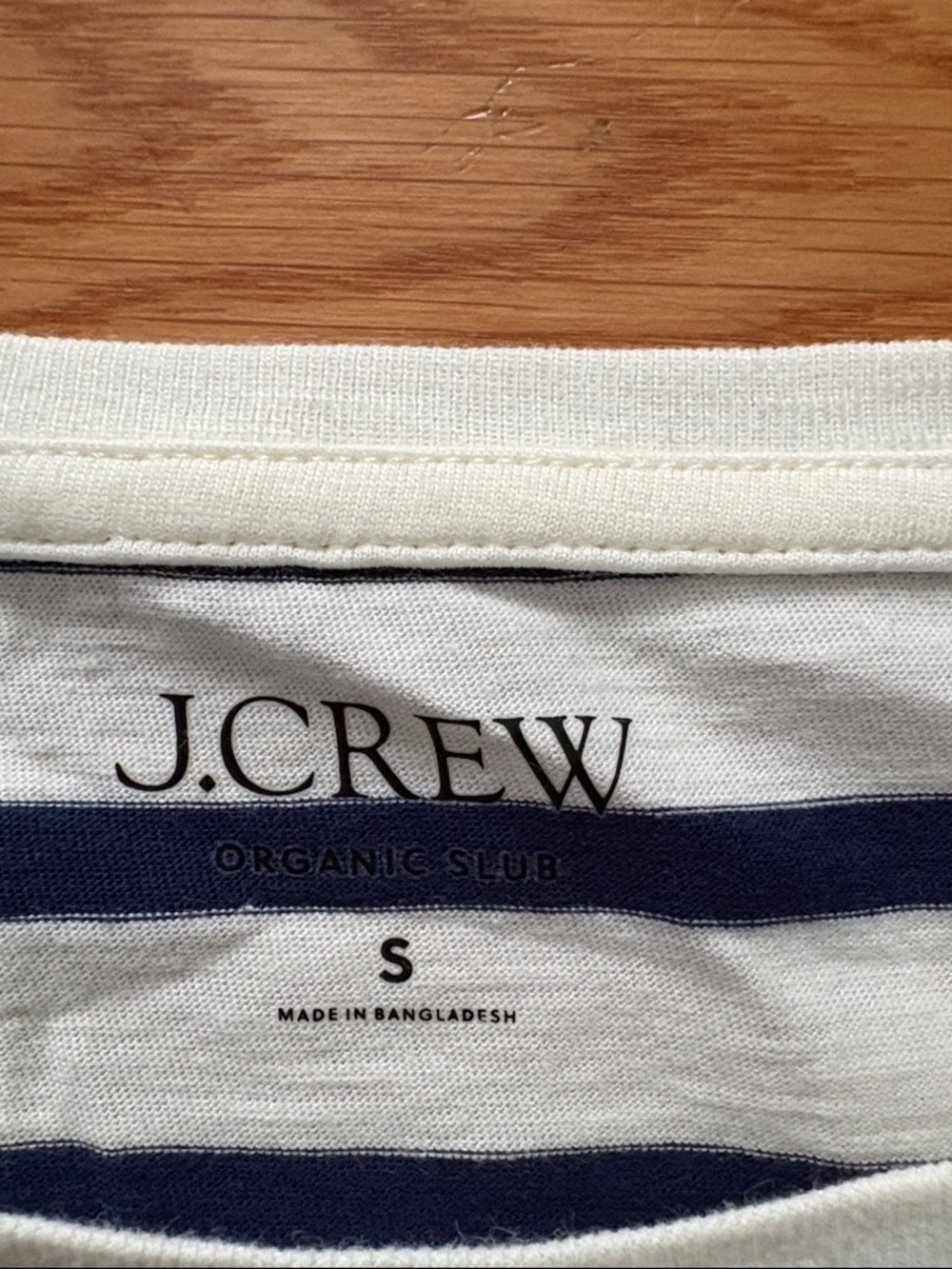 J. Crew Navy and White Striped Tee - Picture 3 of 9